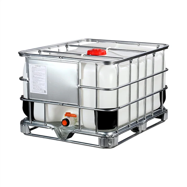 500 litre IBC container on a standard pallet footprint