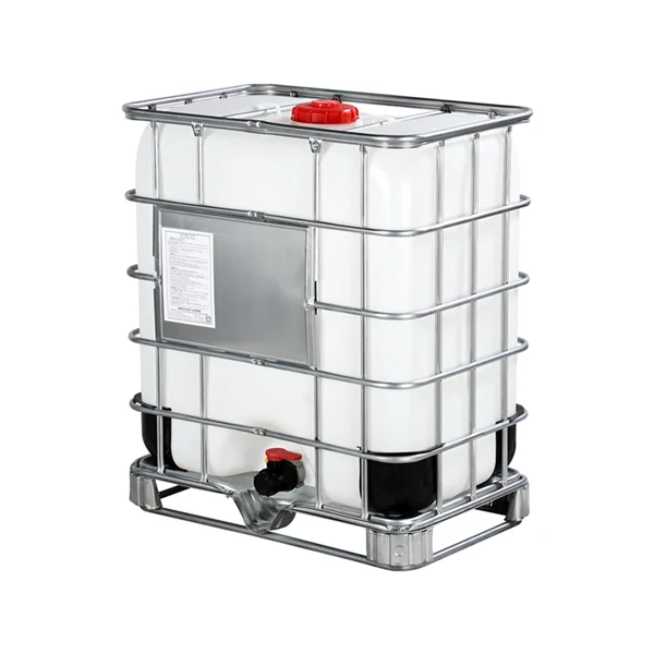 500 litre IBC tank with galvanized steel frame