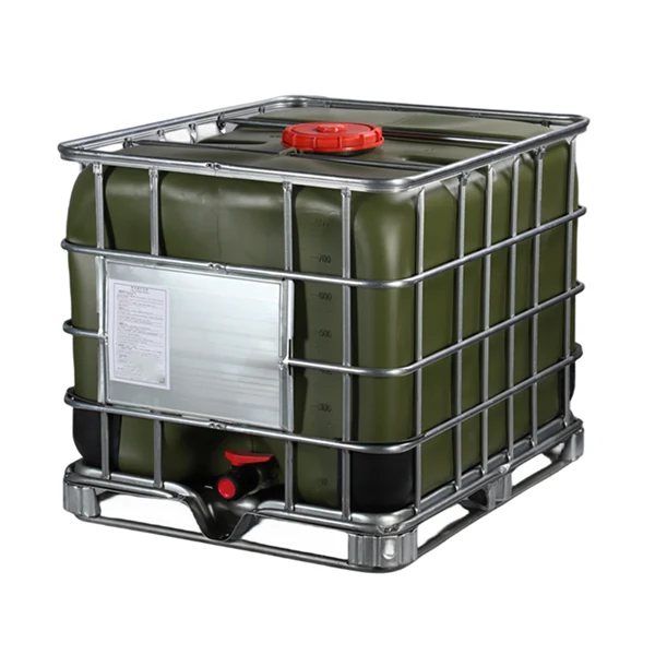 800L IBC container top opening and lid