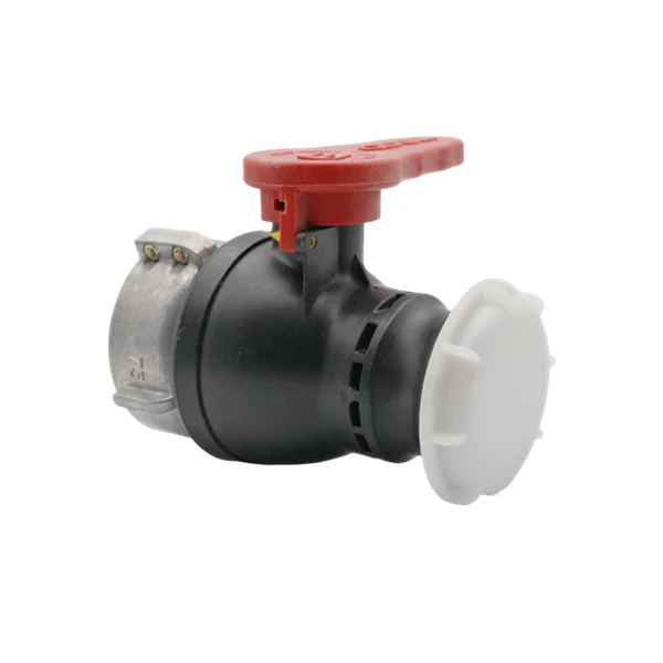 Camlock IBC ball valve in HDPE with union nut