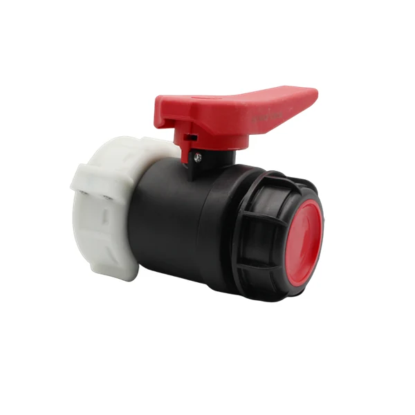 IBC ball valve DN50 75mm with S60x6 outlet