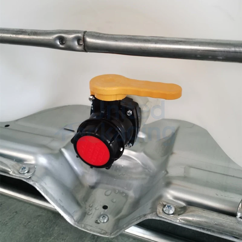 HDPE IBC ball valve with plastic union nut
