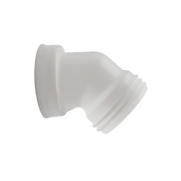 Natural HDPE IBC drain spout with S100x8 female thread