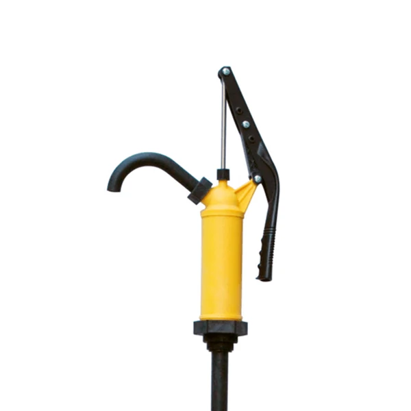 Lever drum pump fitted to a 55 gallon drum