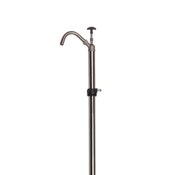 Lift action drum pump with 2 inch BSP drum adapter
