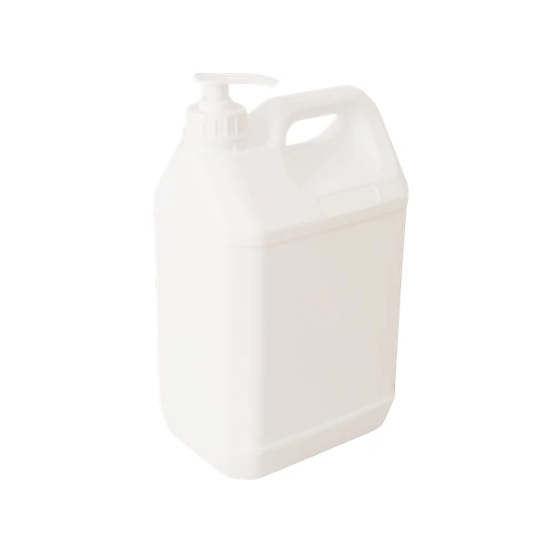 Plastic jerry can with dosage pump fitted to a 42mm neck