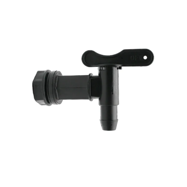 Plastic water butt tap in polypropylene with lever handle