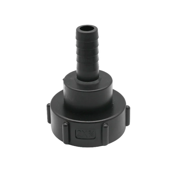 S60x6 IBC fitting with barbed hose tail outlet in PP