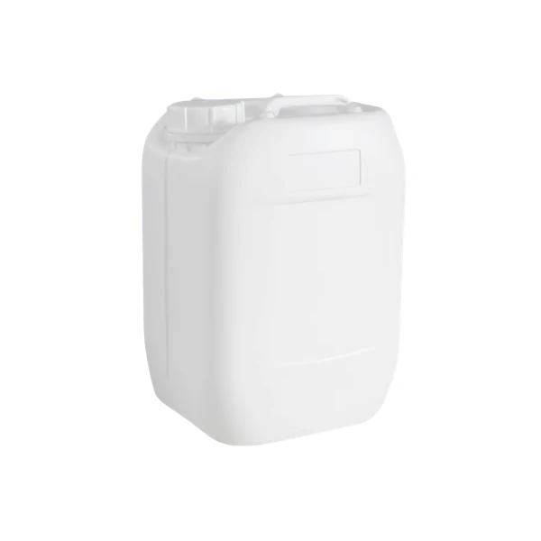 Stackable plastic jerry can with visi strip level indicator