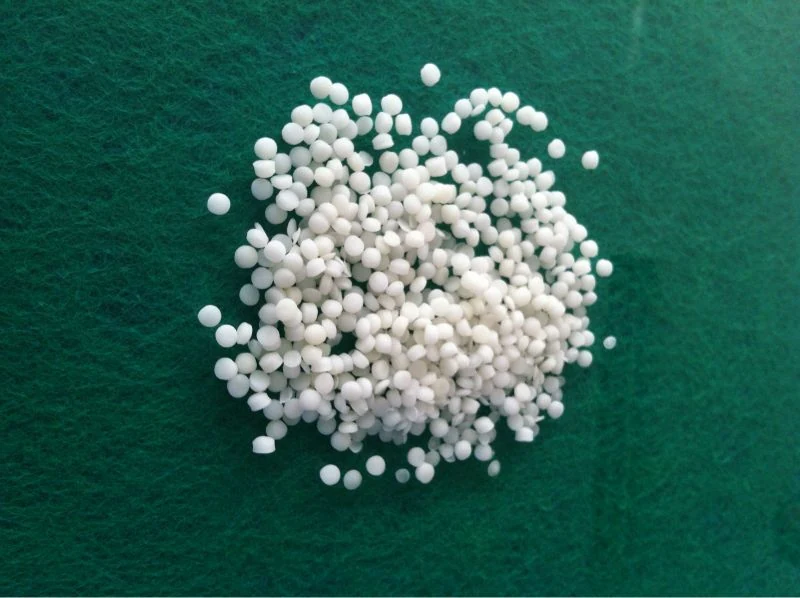 White polyolefin hot melt adhesive granules