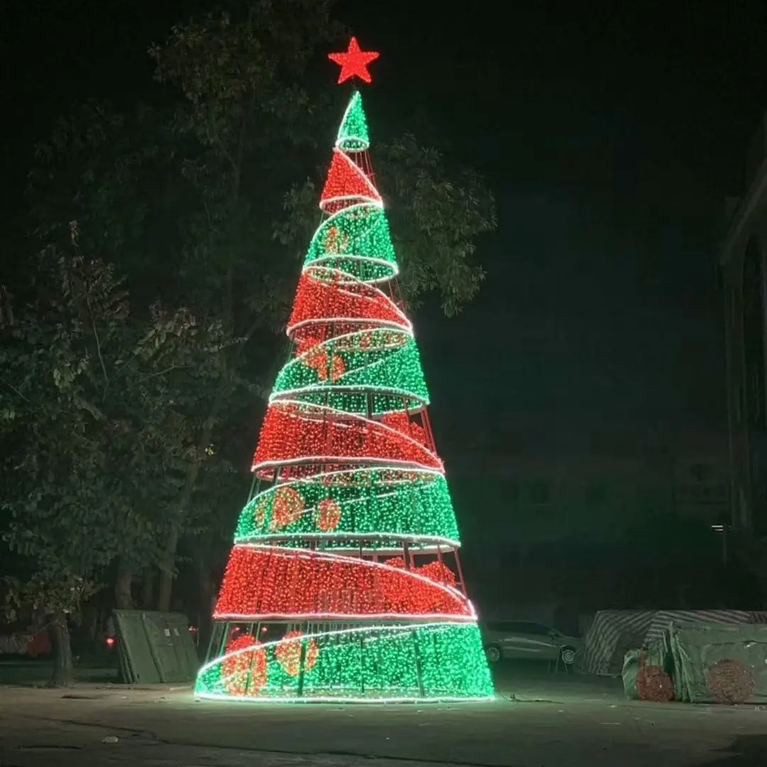 Cone Christmas Tree Motif Light