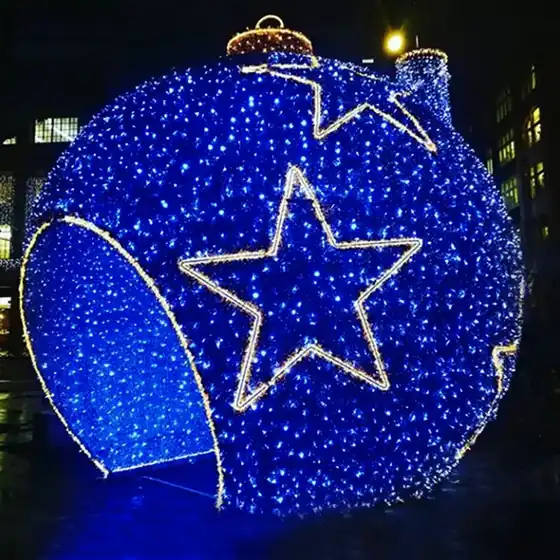 Christmas Bauble Ball Arch Motif Light detail 3