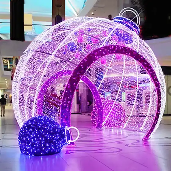 Bauble Ball Arch Walkway Motif Light detail 4