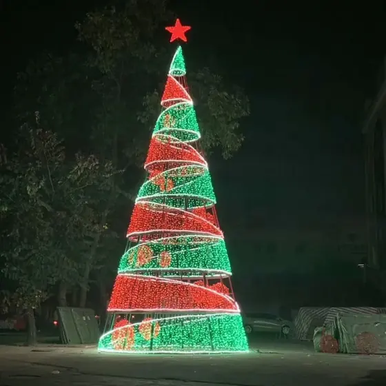 Cone Christmas Tree Motif Light