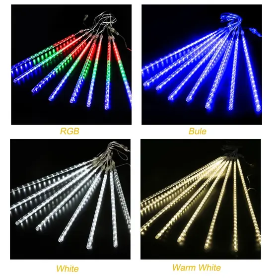 Blue Meteor Shower Light Set detail 4