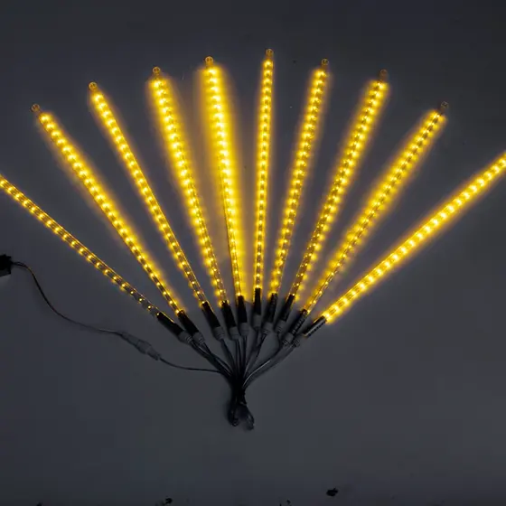 Warm Gold Christmas Meteor Shower Light Set