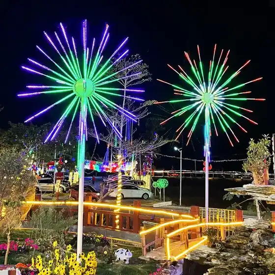 LED Digital Firework Light