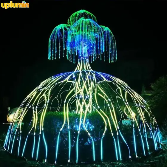 Luminous Fountain Tree Light Sculpture