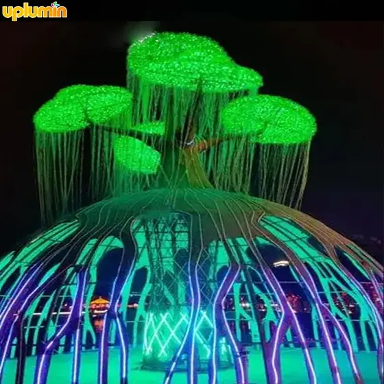 Tree of Life Fibre Optic Light Sculpture detail 1