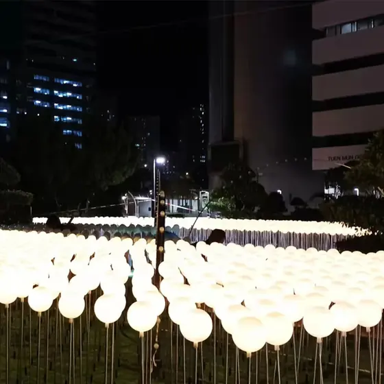 Hospitality Venue String Light Installation photograph 2