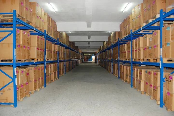 Finished Goods Warehouse at the UPM Heat Shrink factory in Dalian China