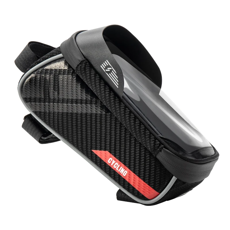 Hard Shell Top Tube Phone Bag Carbon Look Finish manufactured by VALORIDER