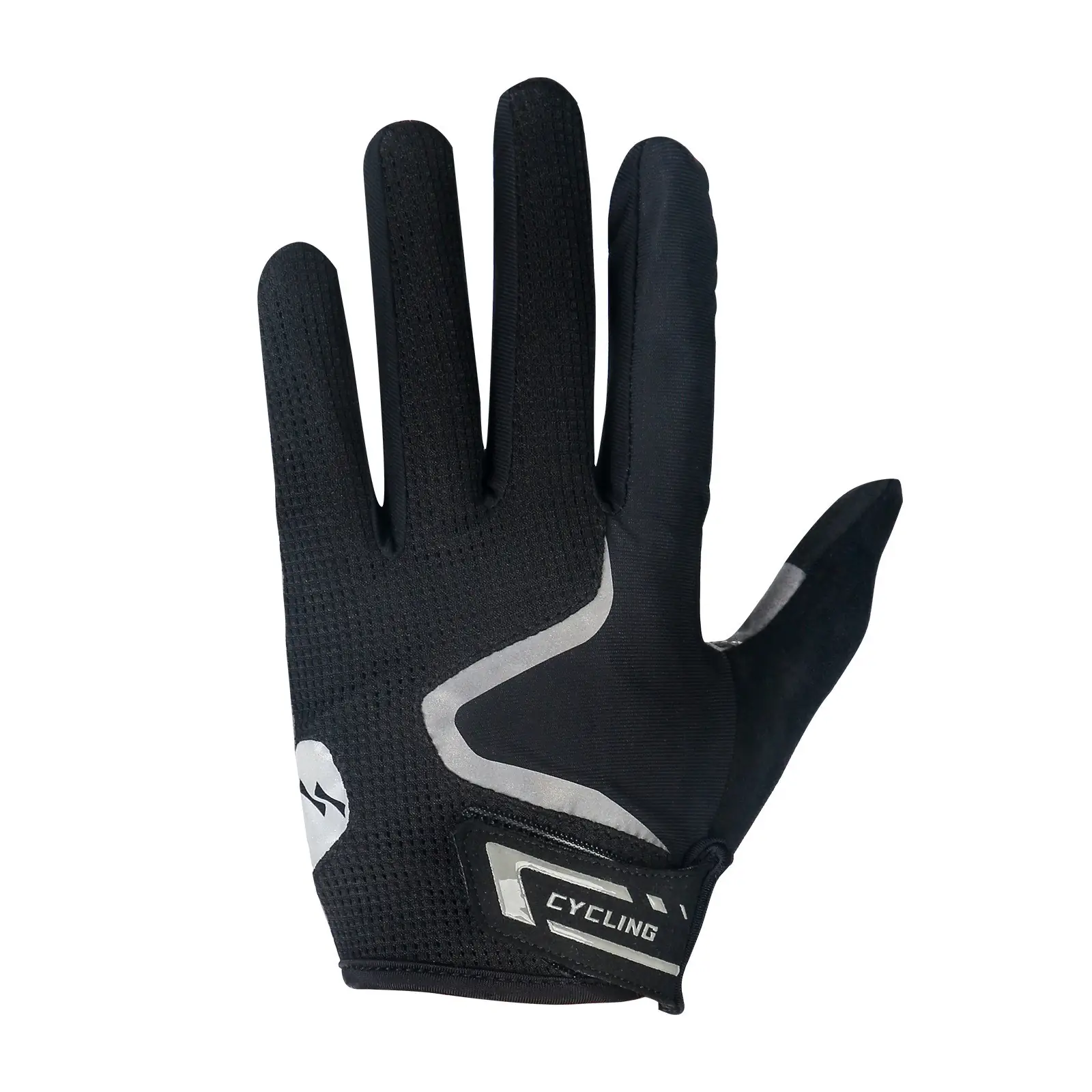 Cycling Full Finger Gloves with Conductive Fingertips detail view 4