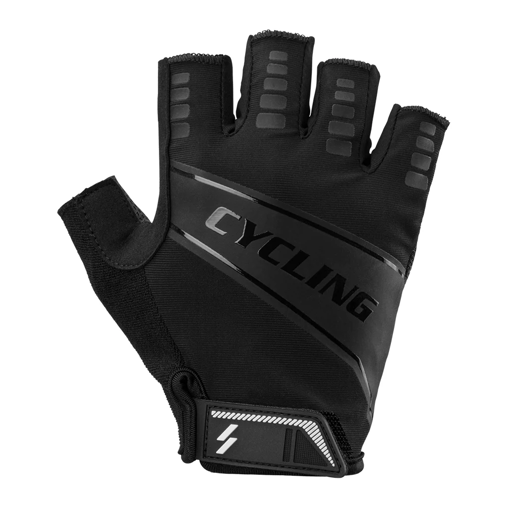 Cycling Half Finger Gloves with Leather Palm and Mesh Back manufactured by VALORIDER