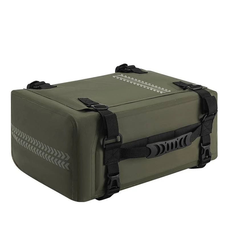 Waterproof Motorcycle Rear Rack Bag in Olive manufactured by VALORIDER