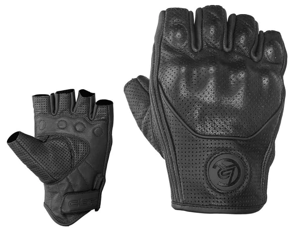 Perforated Leather Short Cuff Motorcycle Gloves manufactured by VALORIDER