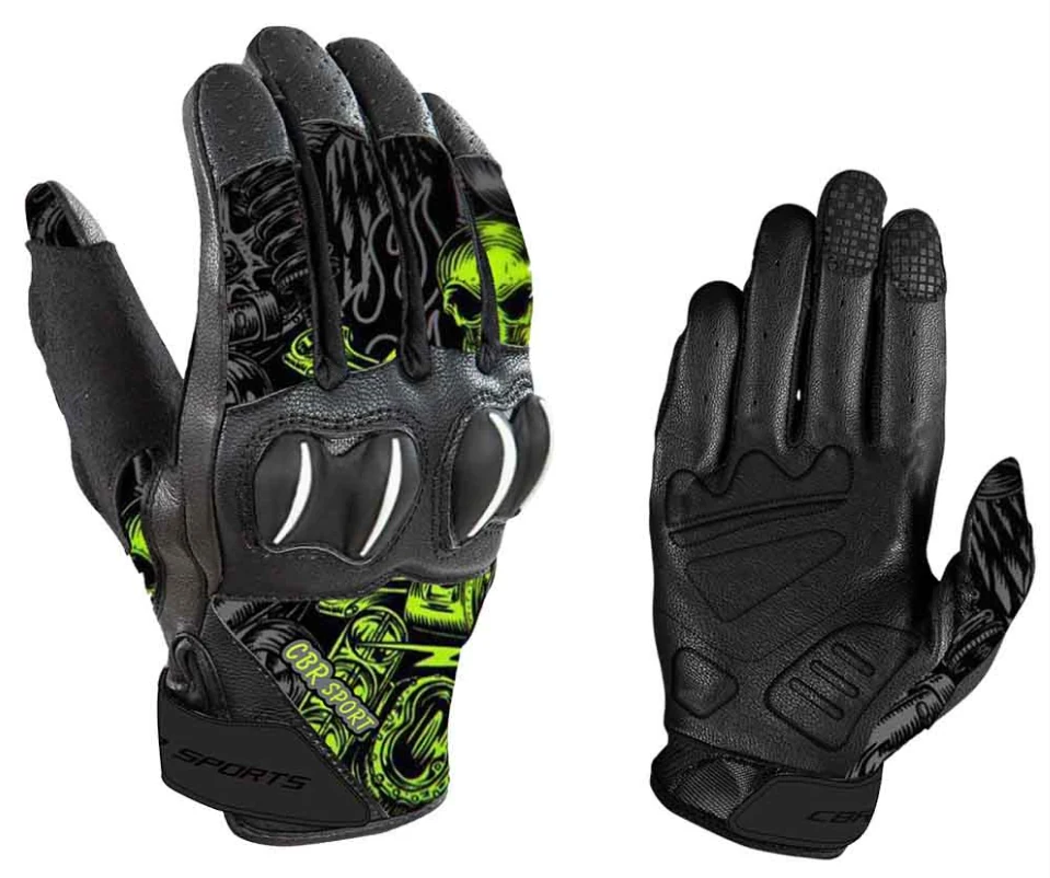 Graffiti Print Hard Knuckle Motorcycle Gloves manufactured by VALORIDER