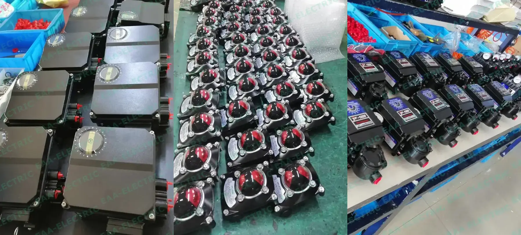 YT1000 valve positioners on the EAA Electric assembly line