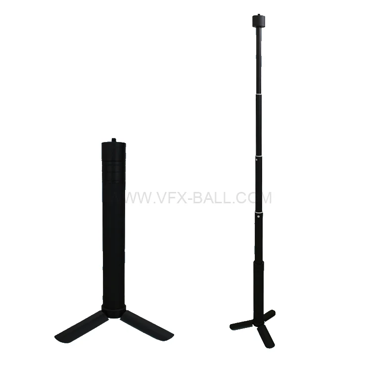 Telescopic stretch handle for VFX reference balls