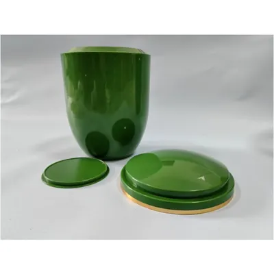Cremation Products Funeral Ash Urn and Urne PA007 in Grass Green Color And ABS Plastic material (ref PA007-2) side view