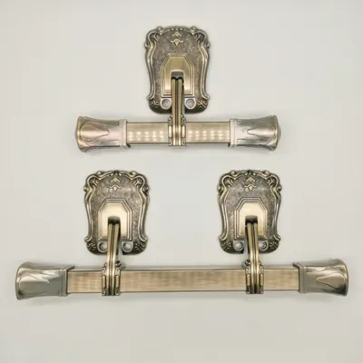 Antique Coffin Handles 1005 funeral handle and fittings in metal material (ref 1005AB) side view