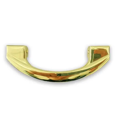 Funeral Casket handle 1501 stamped by iron material and electronic plated in Gold and Antique brass color side view