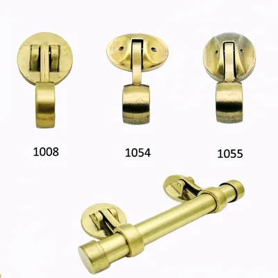 Zamak point 1055 metal coffin handle with steel bar or wooden bar side view