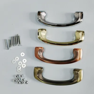 Zamak with Screw Rod and Solid bar 1014 coffin handle side view