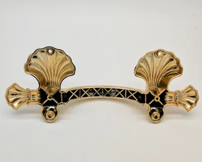 Reinforced plastic coffin handle 9522 in gold side view