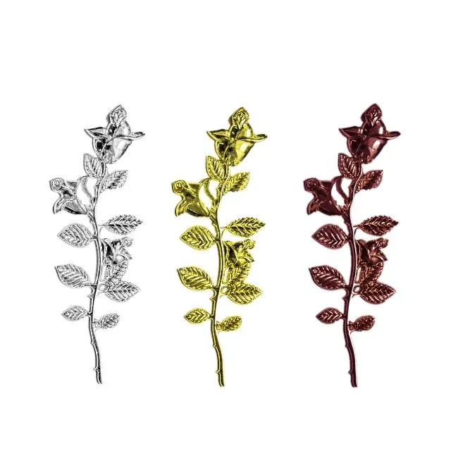 Rose flower for the coffin lid 6204 in ABS new material