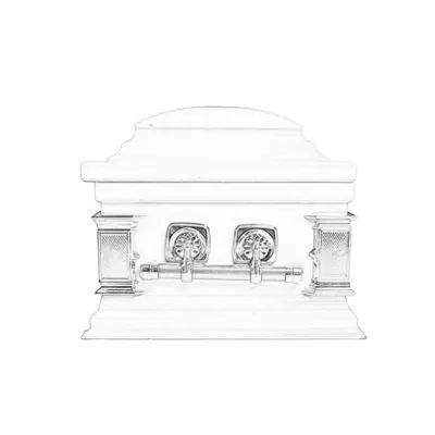 Casket swing bar supplier 2004 in gold color side view