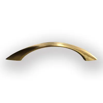 Zamak Coffin Handle 1077 Polish Gold Color and Screw Rod Distance 170mm