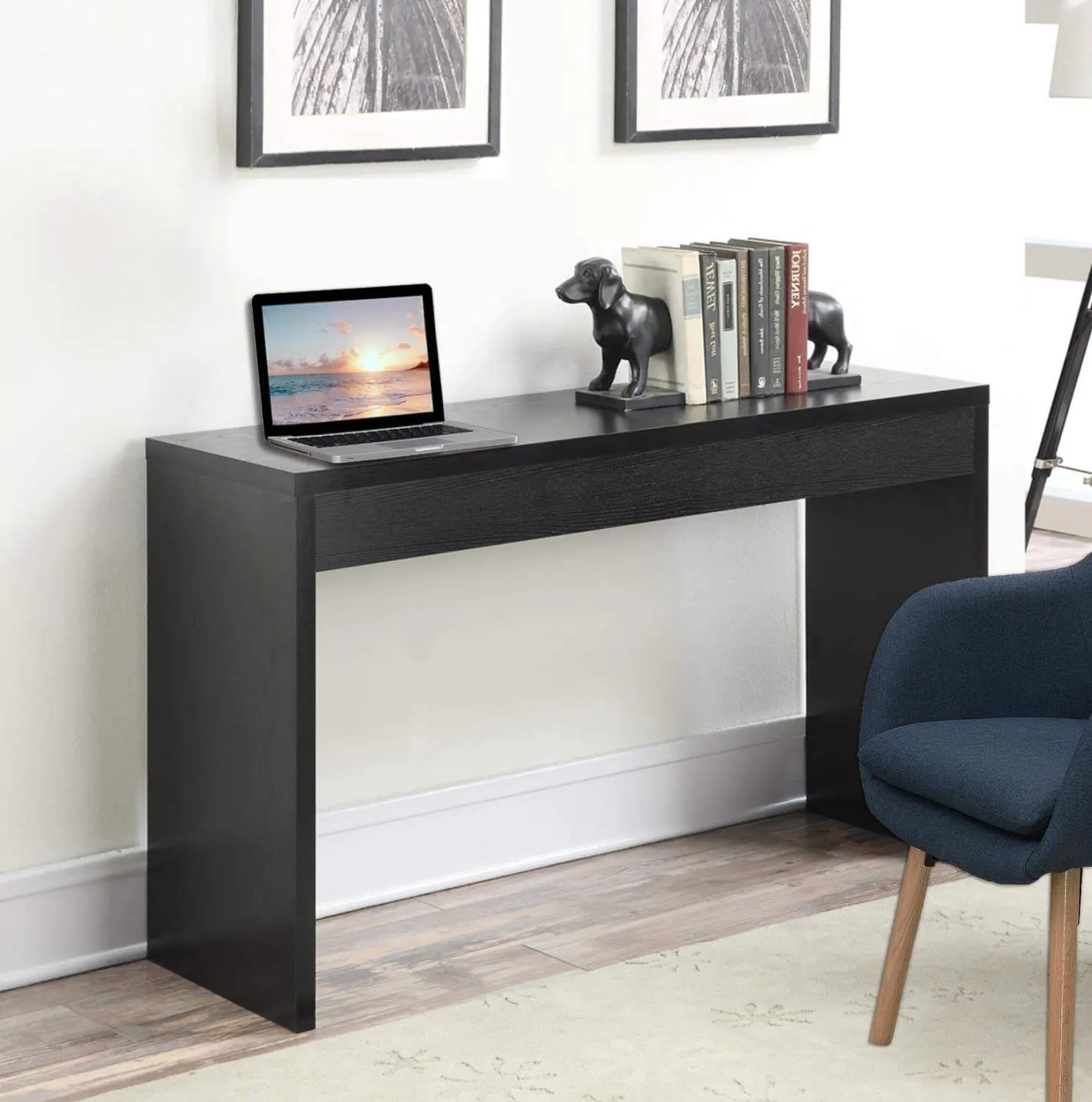2023 Modern Home Luxury Console Table and Mirror Set Hallway Table Simple Design Wooden Narrow Table Console for Livin…