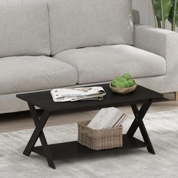 Cheap Price Furniture Custom Rustic Smart Tea Table Tea Coffee Table Walnut Metal Frame Wooden Modern 1 Piece Wood Mar…