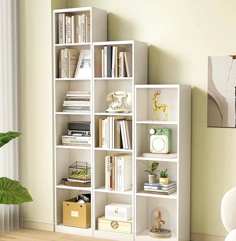 Iron Art Steel and Wooden Bookcase Hot Sale Multi-Layer Wall Metal Book Storage Rack Modern Teak Household Bookshelf S…