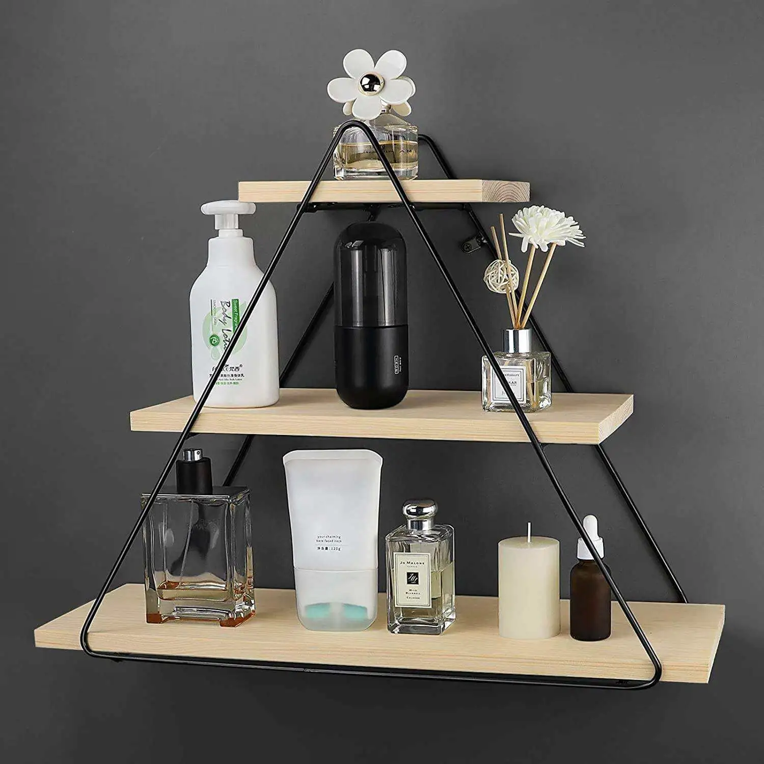 Manufacturer Hot Sale 3 Layers Floating Wall Mount Shelf of Cheap Price Home Furniture Wall Shelves
