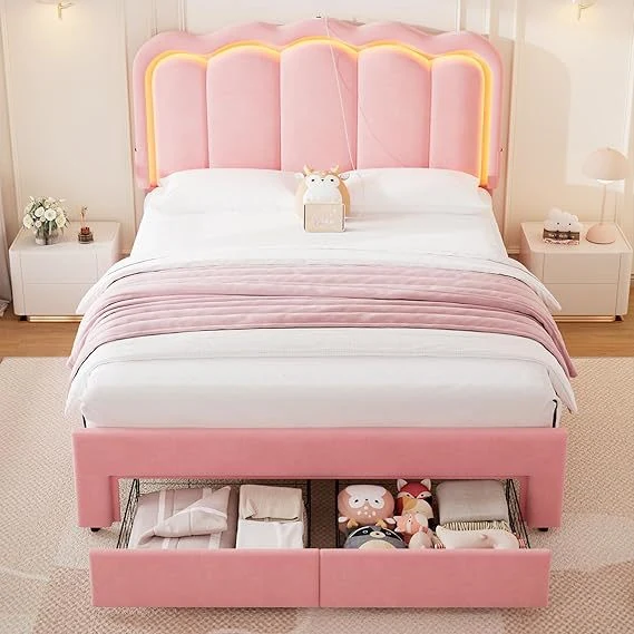 Modern and Simple yet Cozy Princess Bed Suitable for Bedrooms