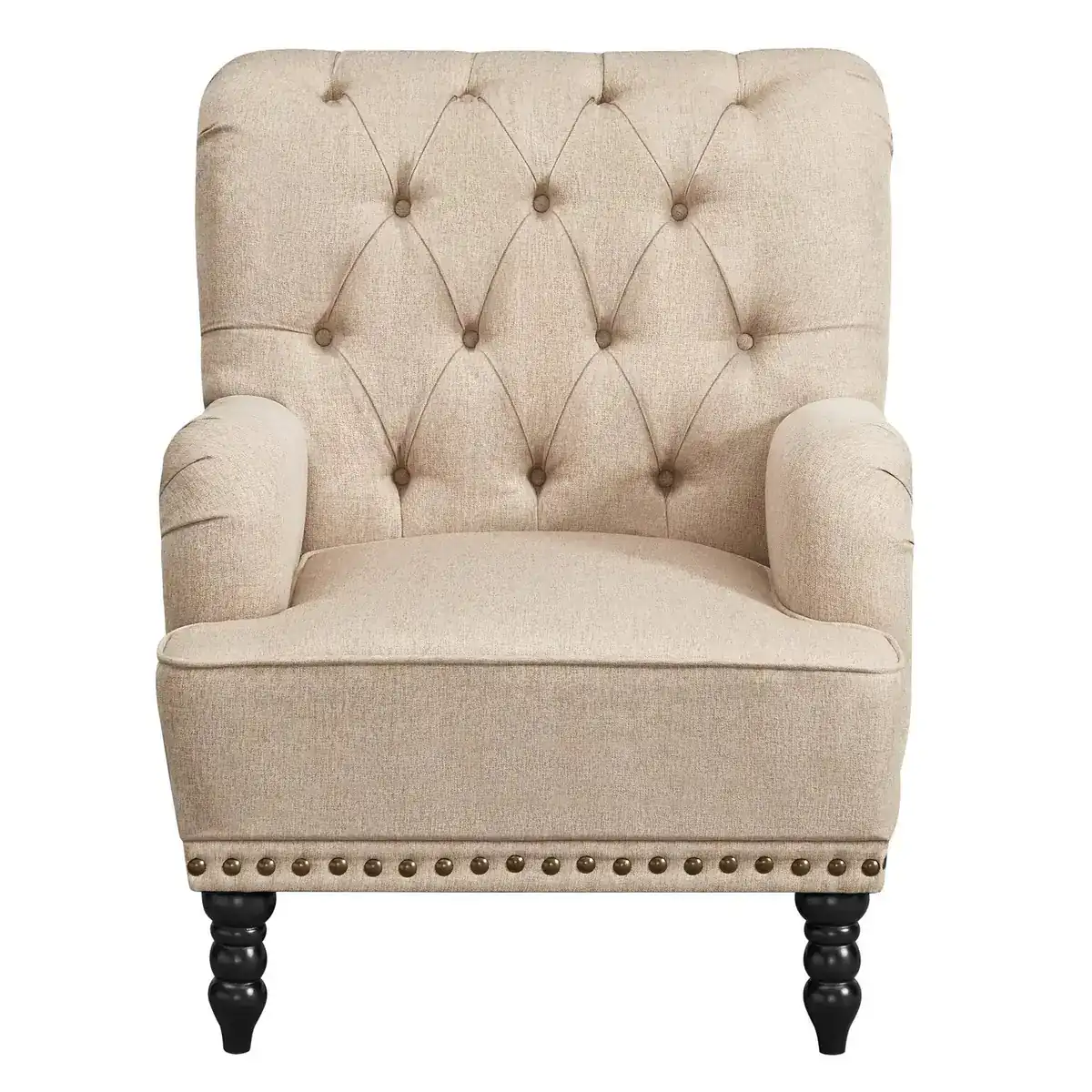 Modern Casual High-back Living Room Bedroom Sofa Chair - Single Person Leather Sofa Chair