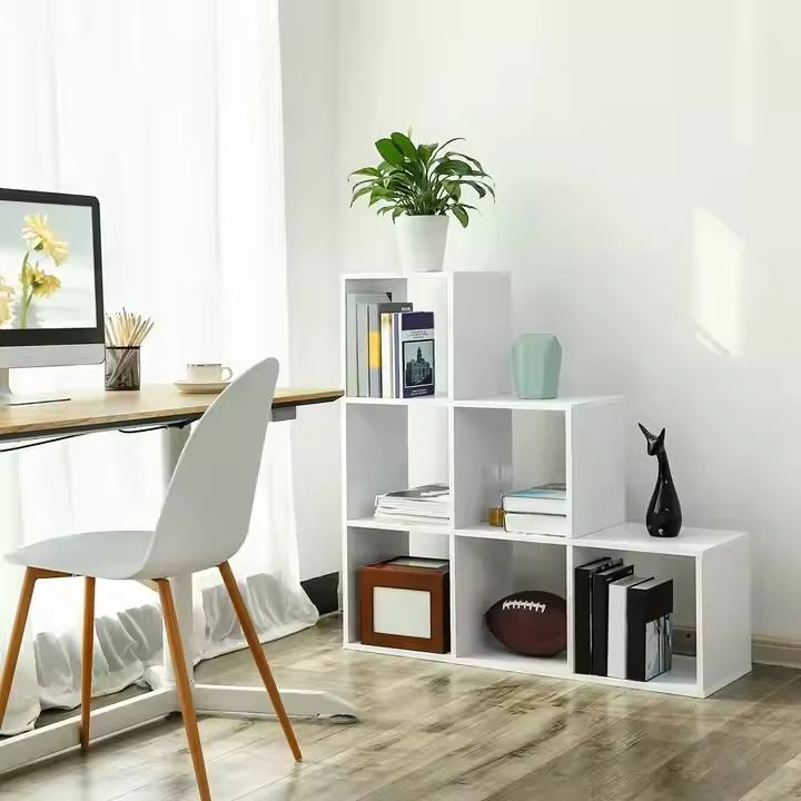 Modern Cube Storage Cabinet Organizer Ladder Shelf Bookcase Display Stand