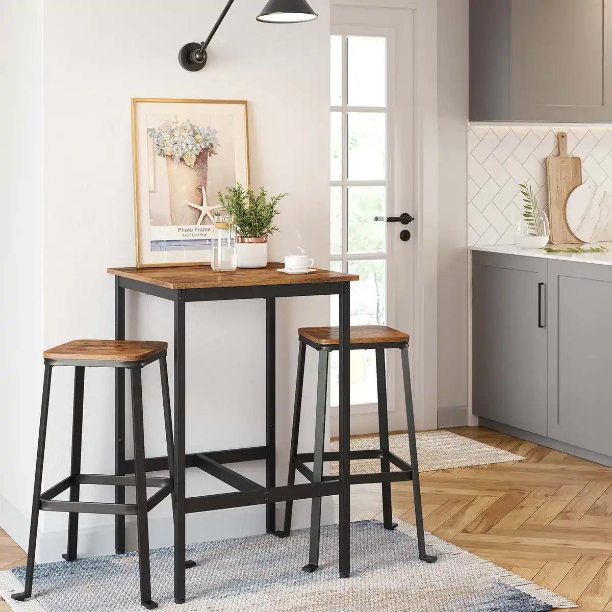 Modern Kitchen Living Room Wooden Minimalist bar Table